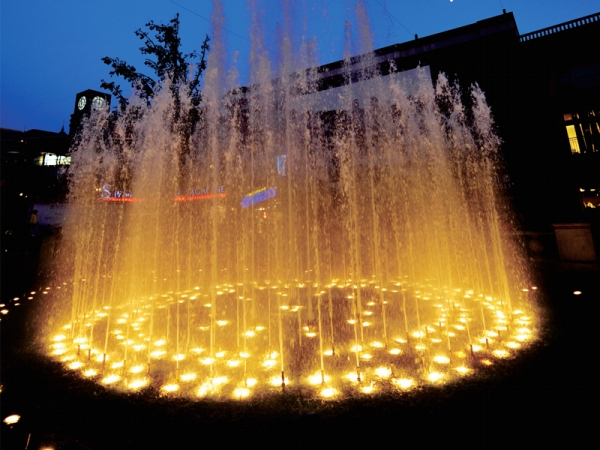 A fountain lighting project in Cyprus