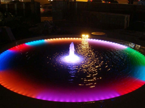 Things to note when installing LED fountain lighting projects are as follows